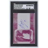 Ewan McGregor Star Wars Autographed 2021 Topps Star Wars Battle Plans Printing Plate #A-EM #1/1 SGC Authenticated Auto 10 Card