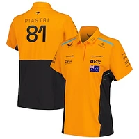 Women's Castore Oscar Piastri Orange McLaren F1 Team 2024 Driver Polo