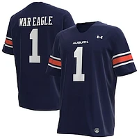 Men's Under Armour #1 Navy Auburn Tigers Replica Football Jersey