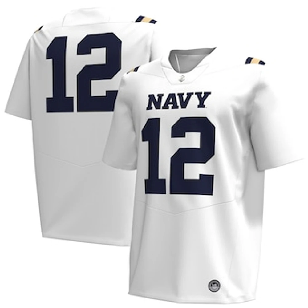 Men's Under Armour #12 Navy Navy Midshipmen Replica Football Jersey