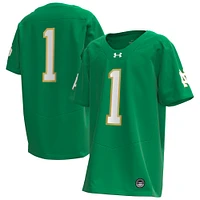 Youth Under Armour #1 Kelly Green Notre Dame Fighting Irish Replica Football Jersey