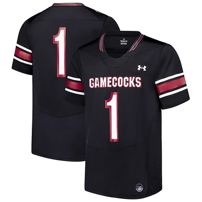 Youth Under Armour #1 Black South Carolina Gamecocks Replica Football Jersey