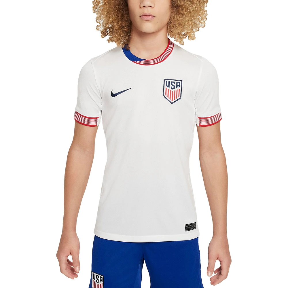 Youth Nike  White USMNT 2024 Home Replica Jersey