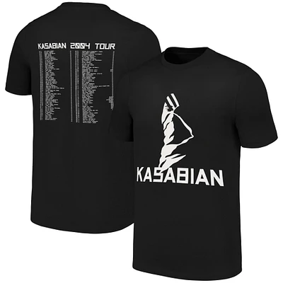 Unisex Black Kasabian Ultra Face 2004 Tour T-Shirt