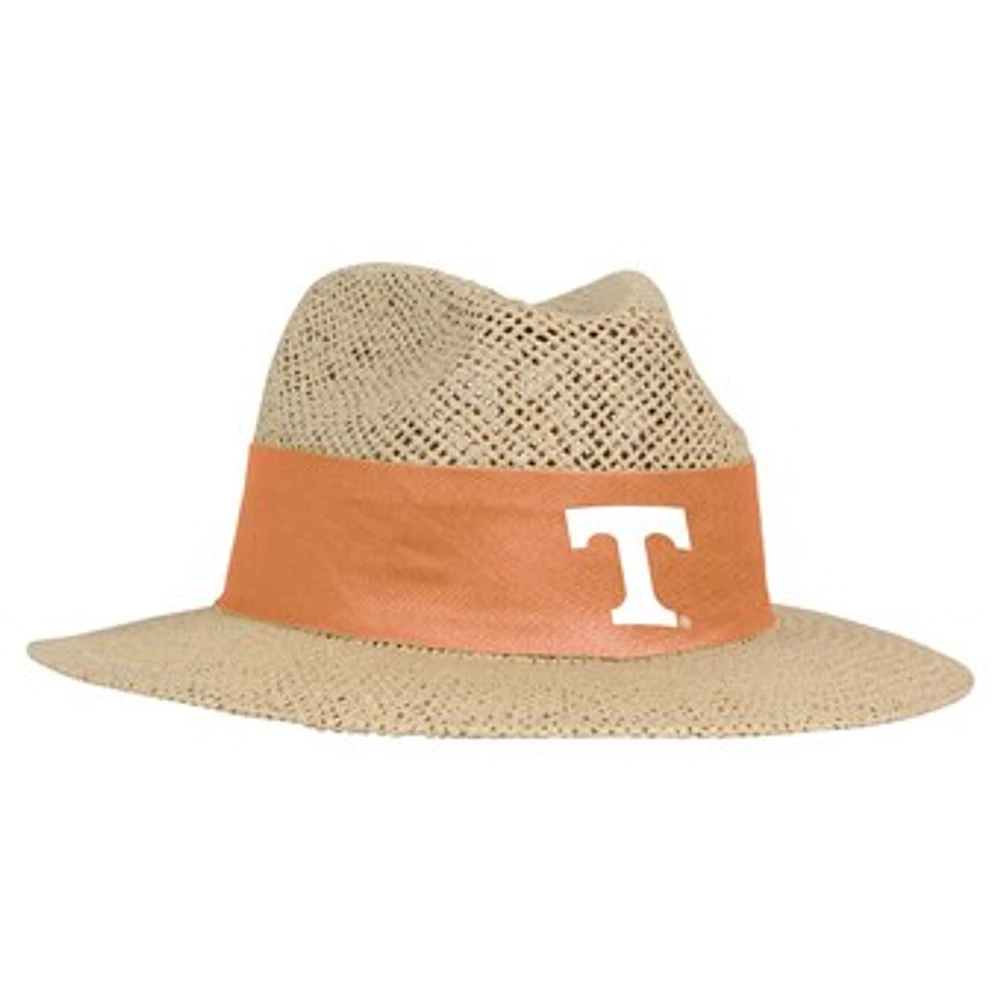 Men's Ahead Tan Tennessee Volunteers Wellington Gambler Straw Hat