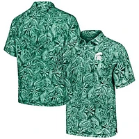 Men's Tommy Bahama Green Michigan State Spartans Tropical Score IslandZone Polo