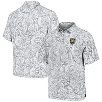 Men's Tommy Bahama Gray Army Black Knights Tropical Score IslandZone Polo