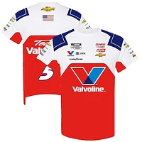 Men's Hendrick Motorsports Team Collection  White/Red Kyle Larson Valvoline Uniform T-Shirt