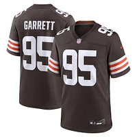 Men's Nike Myles Garrett  Brown Cleveland Browns Team Game Jersey