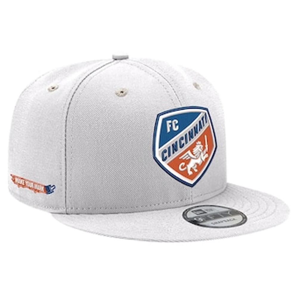 Men's New Era  White FC Cincinnati Jersey Hook 9FIFTY Snapback Hat