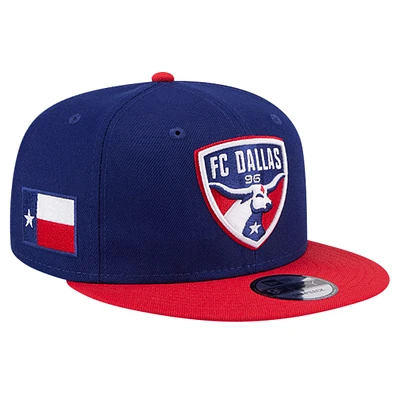 Men's New Era Blue FC Dallas 2024 Jersey Hook 9FIFTY Snapback Hat