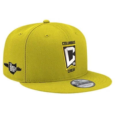 Men's New Era  Gold Columbus Crew Jersey Hook 9FIFTY Snapback Hat