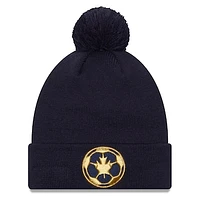 Men's New Era  Blue Vancouver Whitecaps FC Jersey Hook Cuff Knit Hat with Pom