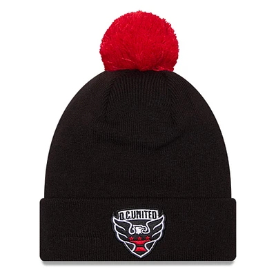 Men's New Era D.C. United Jersey Hook Cuff Knit Hat with Pom