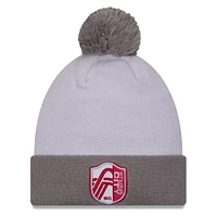 Men's New Era  White St. Louis City SC Jersey Hook Cuff Knit Hat with Pom