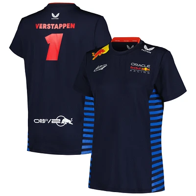 Women's Castore Max Verstappen Navy Red Bull Racing 2024 Driver T-Shirt