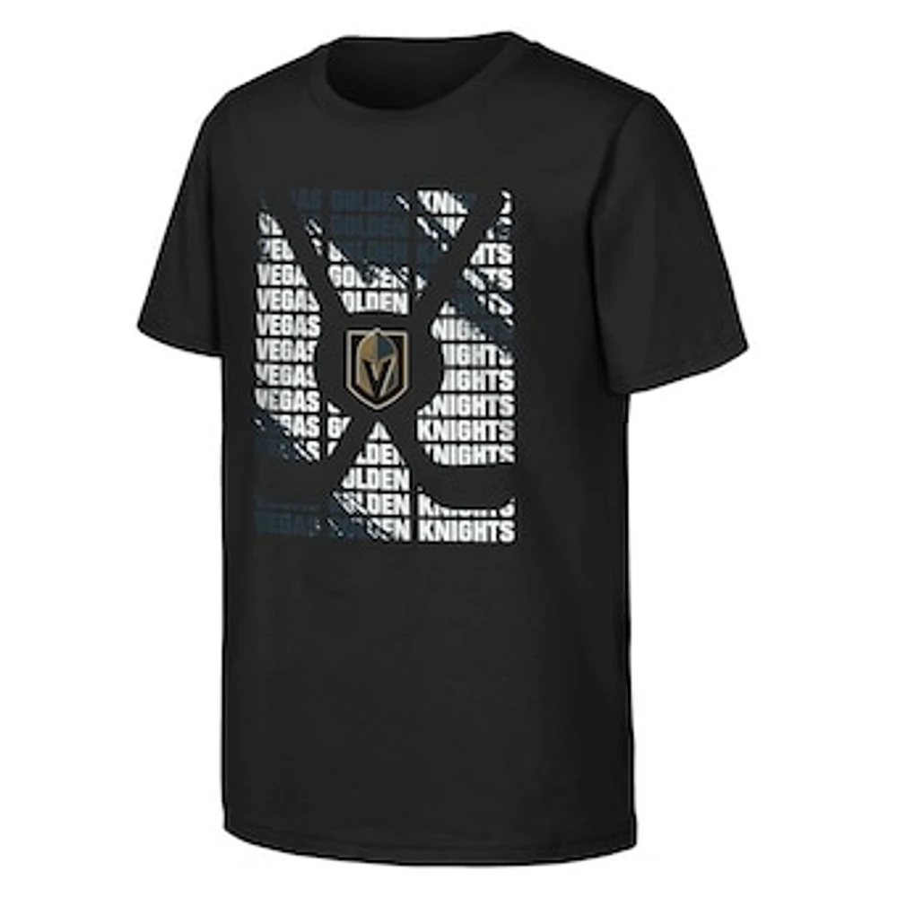 Youth Black Vegas Golden Knights Box T-Shirt