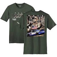 Men's Hendrick Motorsports Team Collection  Green Kyle Larson  Military T-Shirt