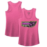 Women's Hendrick Motorsports Team Collection  Pink Kyle Larson  Tri-Blend Racer Back Tank Top