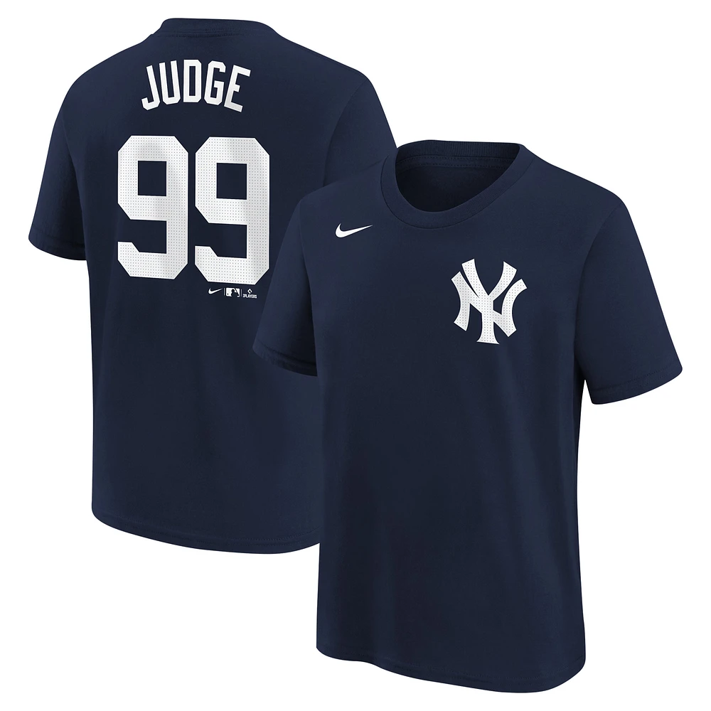 Youth Nike Aaron Judge Navy New York Yankees Home Player Name & Number T-Shirt