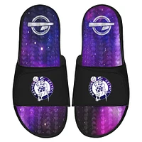 Men's ISlide  Black Boston Celtics Galaxy Gel Slide Sandals