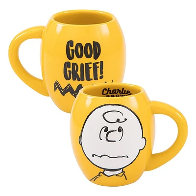 Charlie Brown Peanuts  18oz. Oval Ceramic Coffee Mug