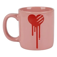Gloomy Bear Blood Splattered Heart 16oz. Ceramic Coffee Mug