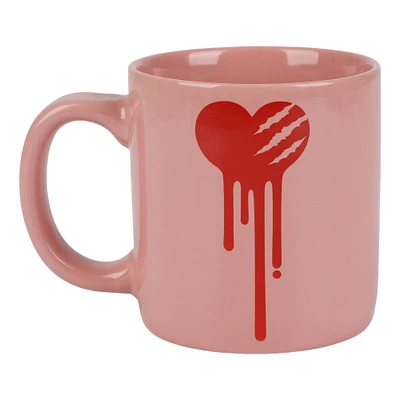 Gloomy Bear Blood Splattered Heart 16oz. Ceramic Coffee Mug