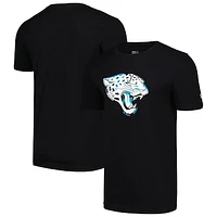 Men's New Era Black Jacksonville Jaguars Camo Logo T-Shirt