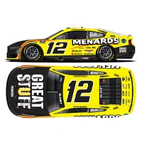 Action Racing Ryan Blaney 2024 #12 Menards/Great Stuff 1:24 Elite Die-Cast Ford Mustang