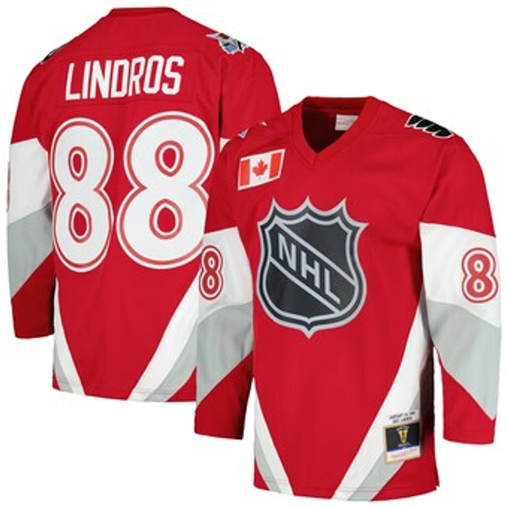 Men's Mitchell & Ness Eric Lindros Scarlet  1999 NHL All-Star Game Blue Line Player Jersey