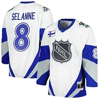 Men's Mitchell & Ness Teemu Selanne White  1999 NHL All-Star Game Blue Line Player Jersey