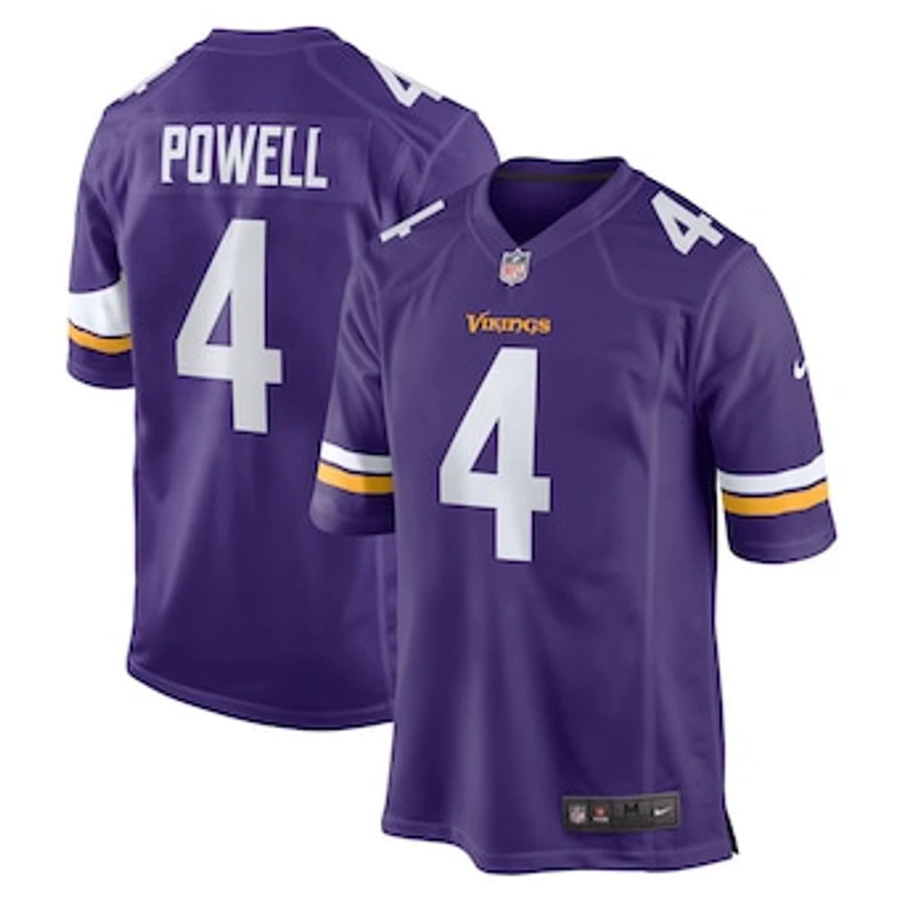 Men's Nike Brandon Powell  Purple Minnesota Vikings Game Jersey