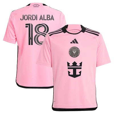 Youth adidas Jordi Alba Ramos Pink Inter Miami CF 2024 2getherness Replica Player Jersey