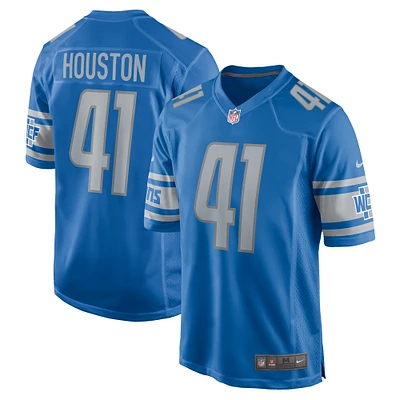 Men's Nike James Houston  Blue Detroit Lions  Game Jersey