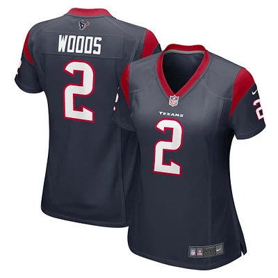 Women's Nike Robert Woods  Navy Houston Texans Game Jersey