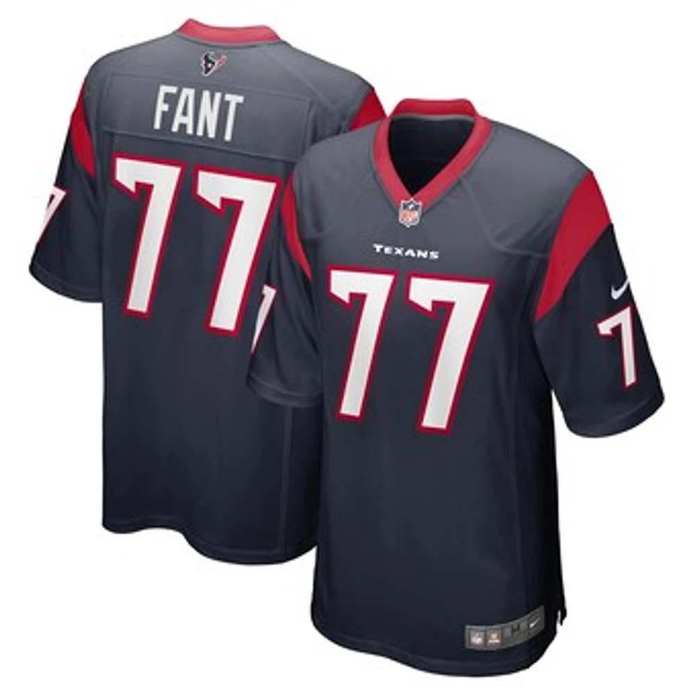 Men's Nike George Fant  Navy Houston Texans Game Jersey