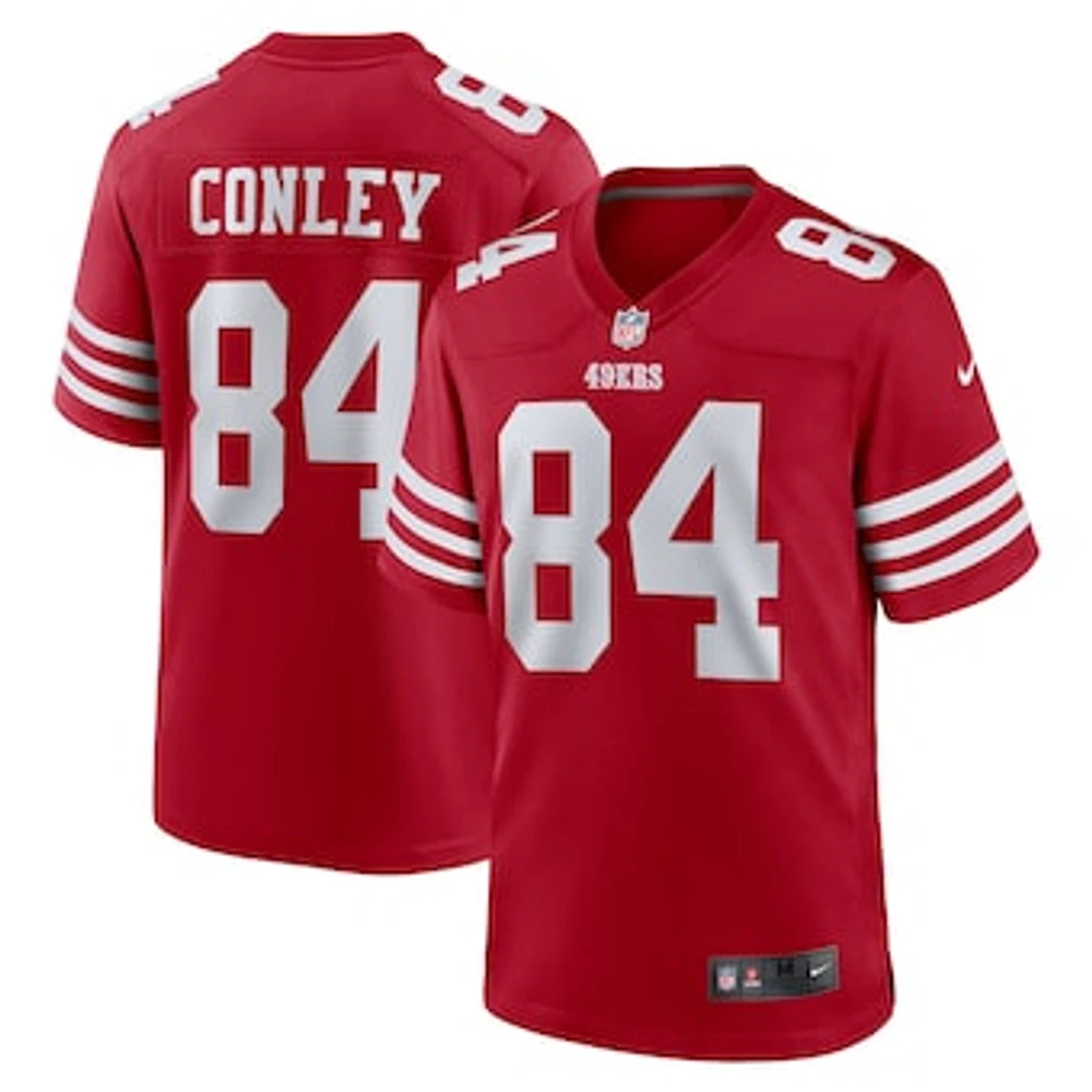 Men's Nike Chris Conley  Scarlet San Francisco 49ers Game Jersey