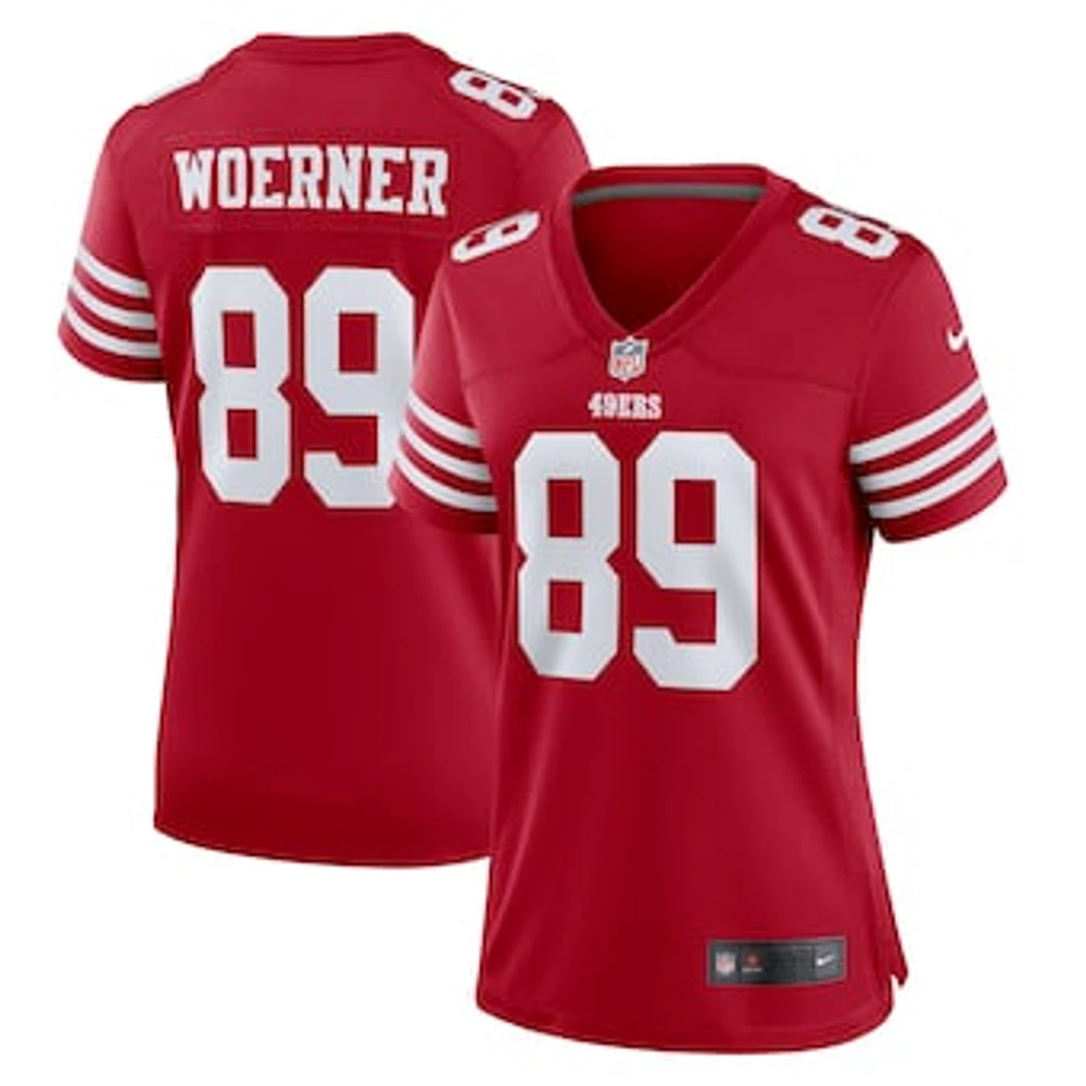 Women's Nike Charlie Woerner  Scarlet San Francisco 49ers Game Jersey