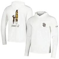 Men's johnnie-O White San Diego Padres Eddie Long Sleeve Hoodie T-Shirt