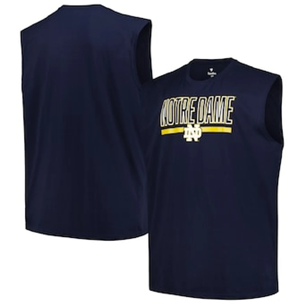 Men's Profile Navy Notre Dame Fighting Irish Big & Tall Tank Top