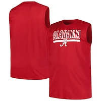 Men's Profile Crimson Alabama Tide Big & Tall Tank Top