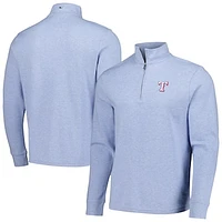 Men's Vineyard Vines Light Blue Texas Rangers Saltwater Quarter-Zip Jacket