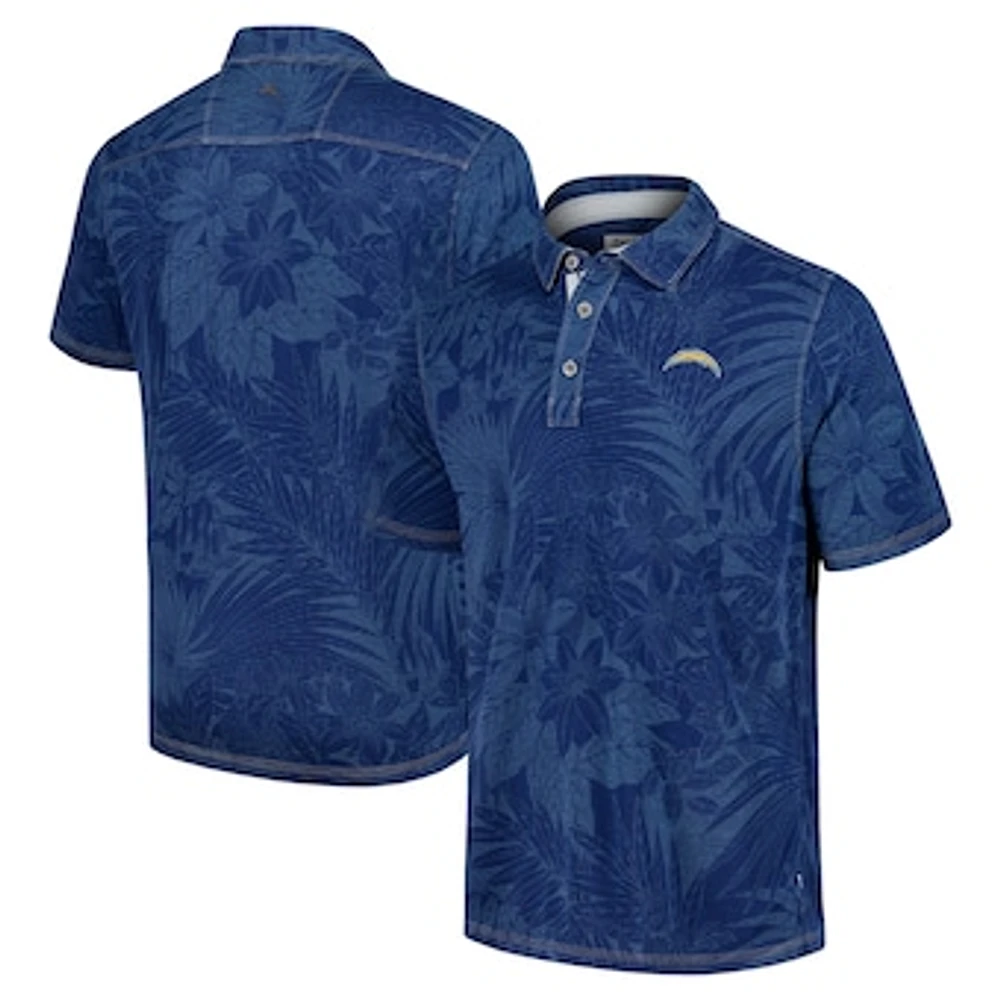 Men's Tommy Bahama Blue Los Angeles Chargers Sport Santiago Paradise Polo