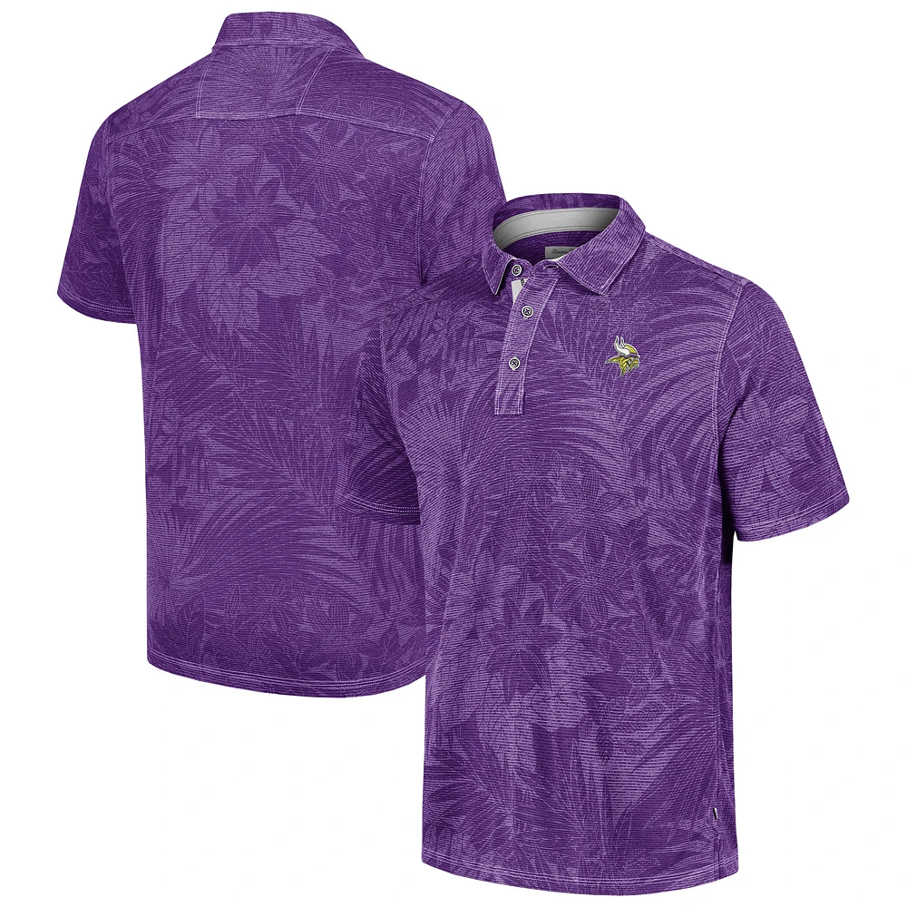 Men's Tommy Bahama Purple Minnesota Vikings Sport Santiago Paradise Polo