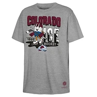 Youth Mitchell & Ness Gray Colorado Avalanche Popsicle T-Shirt