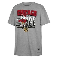 Youth Mitchell & Ness Gray Chicago Blackhawks Popsicle T-Shirt