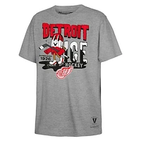 Youth Mitchell & Ness Gray Detroit Red Wings Popsicle T-Shirt