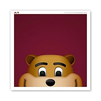 Minnesota Golden Gophers Goldy Gopher 12" x 12" Mascot Poster Print