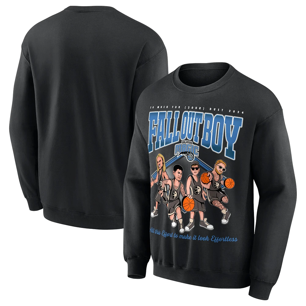 Unisex Black Fall Out Boy x Orlando Magic So Much For (2our) Dust Pullover Sweatshirt